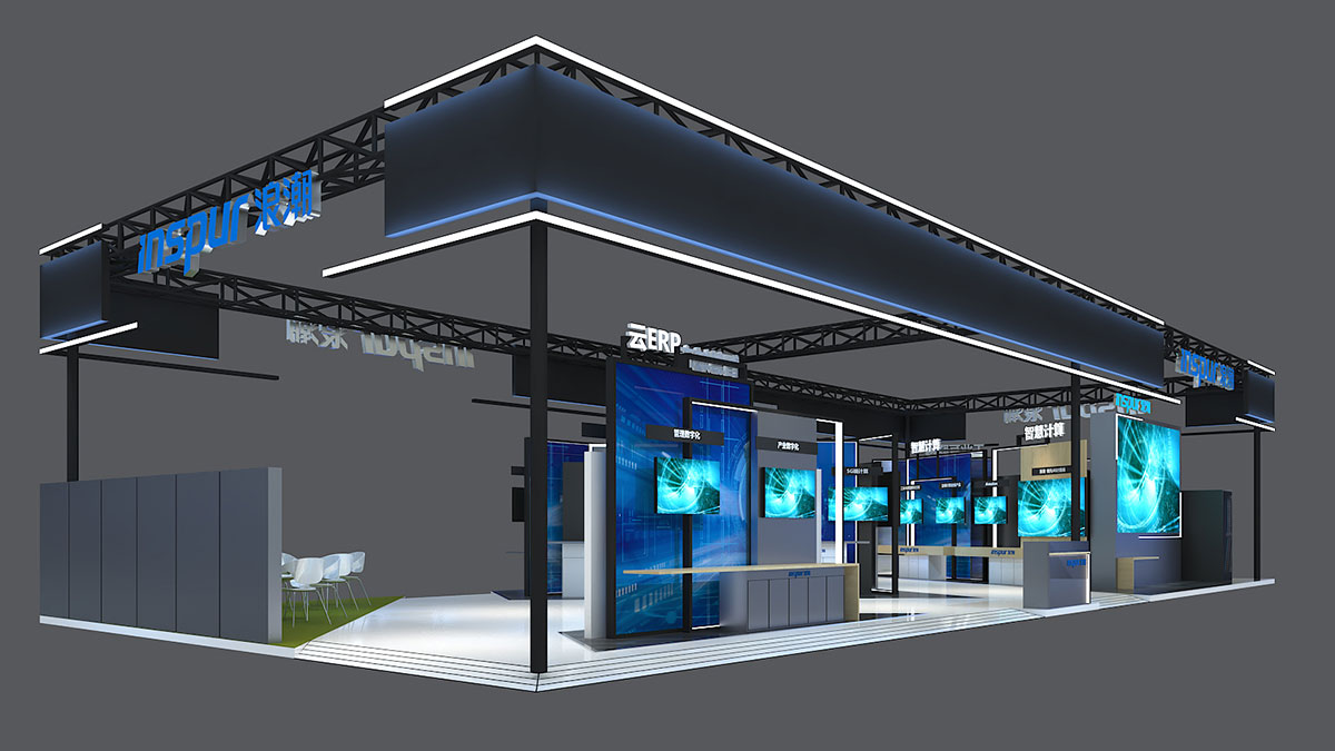 展臺(tái)搭建：中國(guó)浪潮